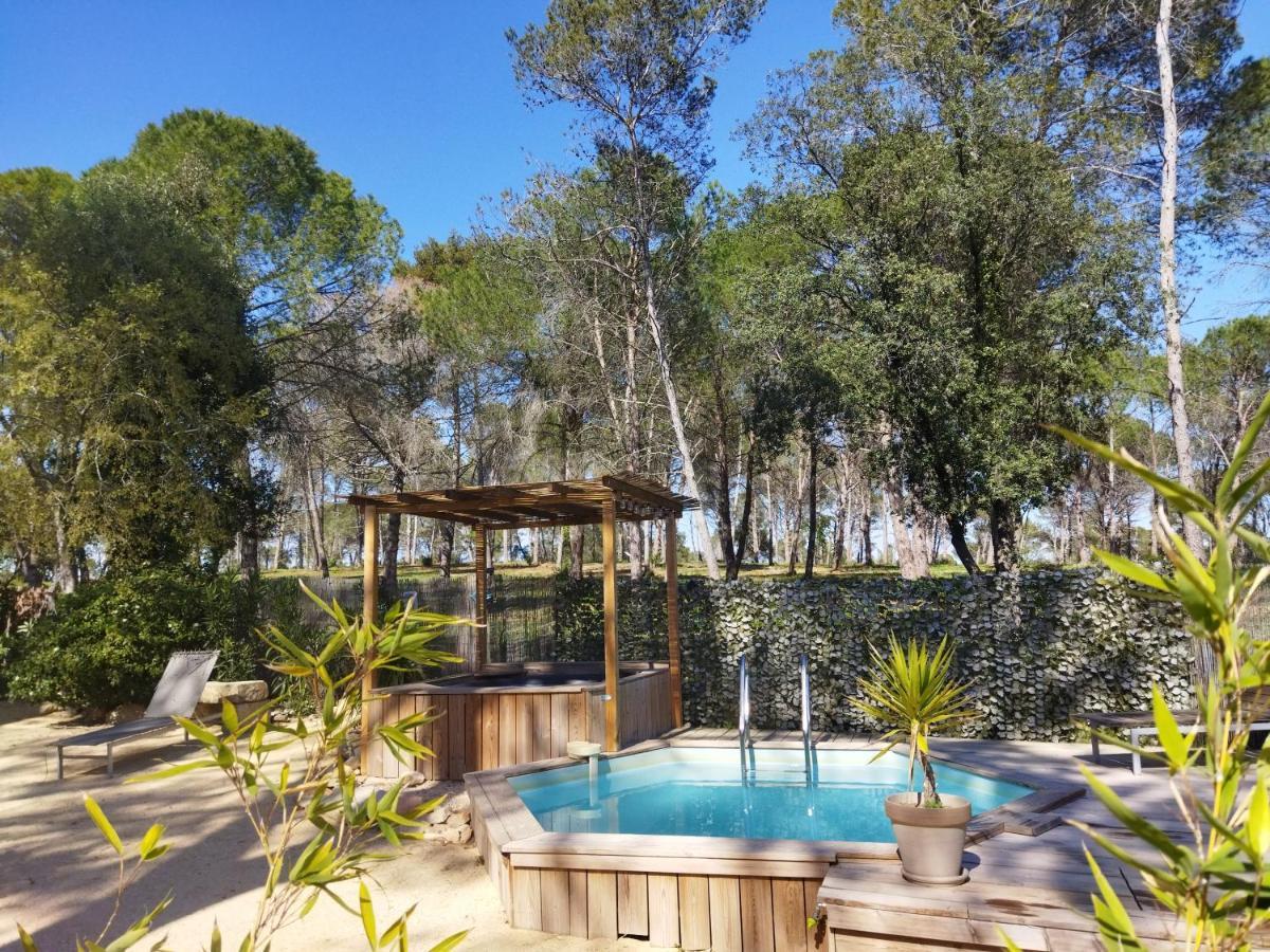 Maison 5 Personnes En Garrigue - Piscine-Spa Prive Langlade Exterior photo